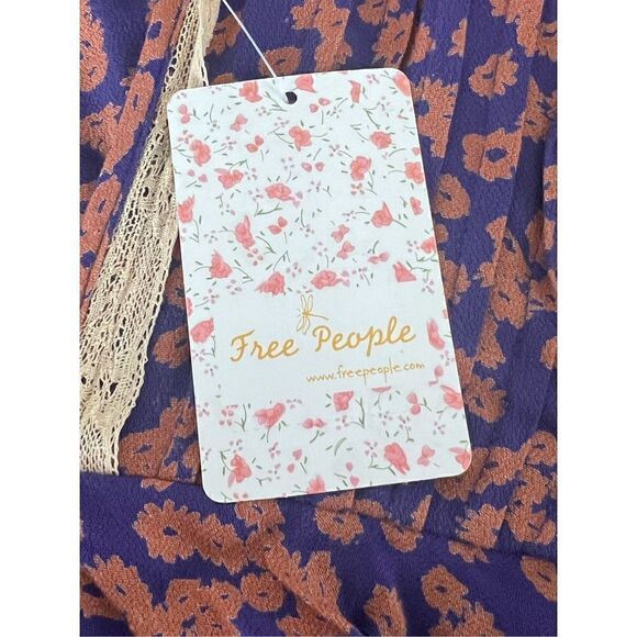 NWT Free People Like You Best Boho Festival Renaissance Mini Dress Size XS - Picture 9 of 13